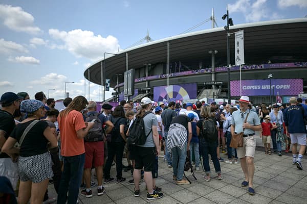 O Stade de France por ocasião do primeiro dia do torneio olímpico de rugby de sete, 24/07/2024
