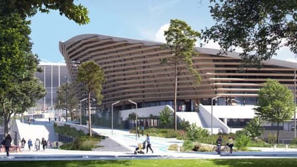 Le futur centre aquatique olympique pour les JO de Paris 2024