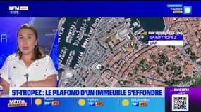 Saint-Tropez: le plafond d’un immeuble s’effondre 