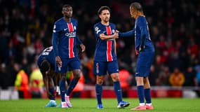 Les joueurs du PSG en Ligue des champions, le 1er octobre 2024