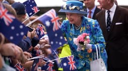 Elizabeth II à Bourke en Australie le 22 mars 2000