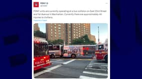 Les pompiers ont dû utiliser des cordes et des échelles pour extraire les passagers du bus à impériale.