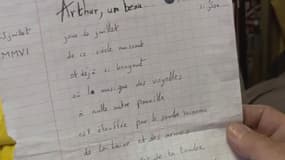 Une lettre adressée à Arthur Rimbaud. 