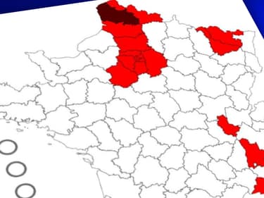 La carte des départements sous "surveillance renforcée"