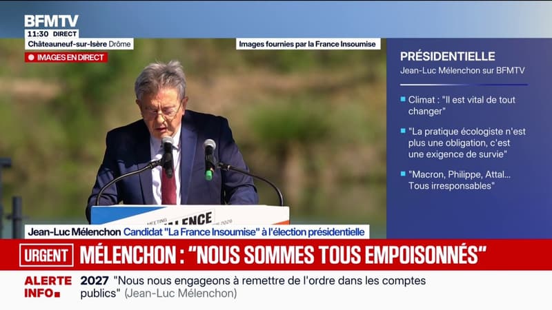 Le groupe LFI à l'Assemblée "proposera dès sa prochaine niche parlementaire d'inscrire l'interdiction de la loi Duplomb-poison", assure Jean-Luc Mélenchon, candidat LFI pour 2027