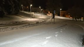 La neige à Vire, dans le Calvados, vendredi 22 novembre 2024.