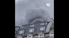 Paris: un important incendie en cours près de l'Opéra