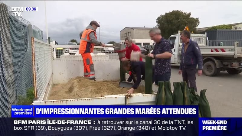 Loire-Atlantique: ces commerçants se protègent dans l'attente des grandes marées