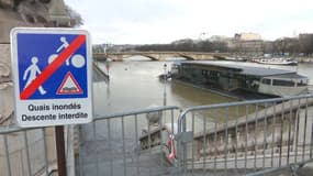 La Seine en crue le 2 février 2021.