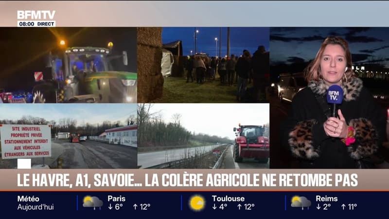 Colère des agriculteurs: un barrage filtrant mis en place sur l'autoroute A1, l'A63 à Bayonne débloquée