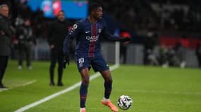 Ousmane Dembélé lors de PSG-Rennes, le 6 décembre 2025 en Ligue 1
