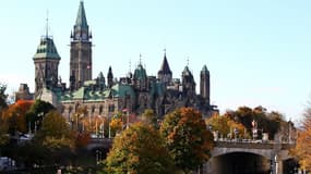 Le Parlement Fédéral d'Ottawa, capitale du Canada