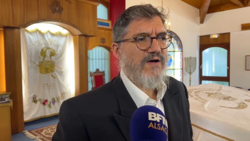 Mendel Samama, rabbin de Strasbourg, a porté plainte après avoir reçu des menaces antisémites, samedi 20 septembre