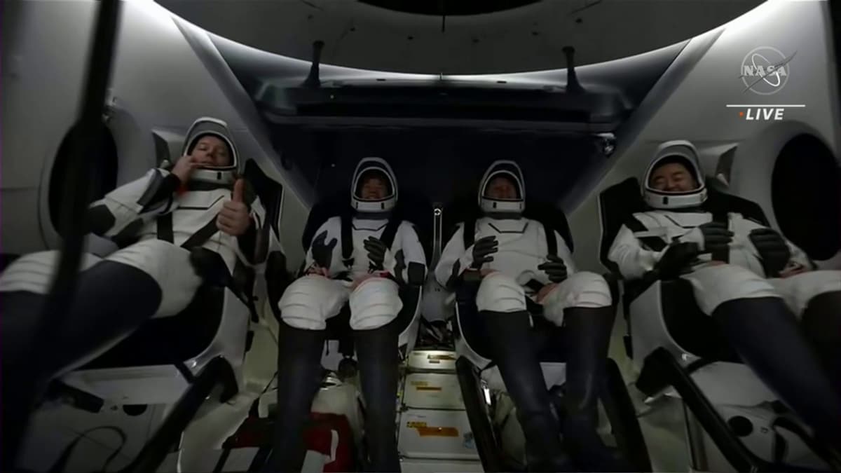 Écusson Mission Alpha SpaceX Crew-2 Thomas Pesquet | Patch Crew Dragon Expédition 65 ISS, Thermocollant/Couture 10,5 Cm