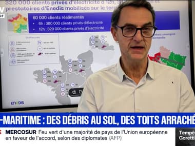 Tempête Goretti: 320.000 foyers toujours privés d'électricité