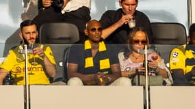 Sébastien Haller en tribunes lors d'un match du Borussia Dortmund en septembre 2022