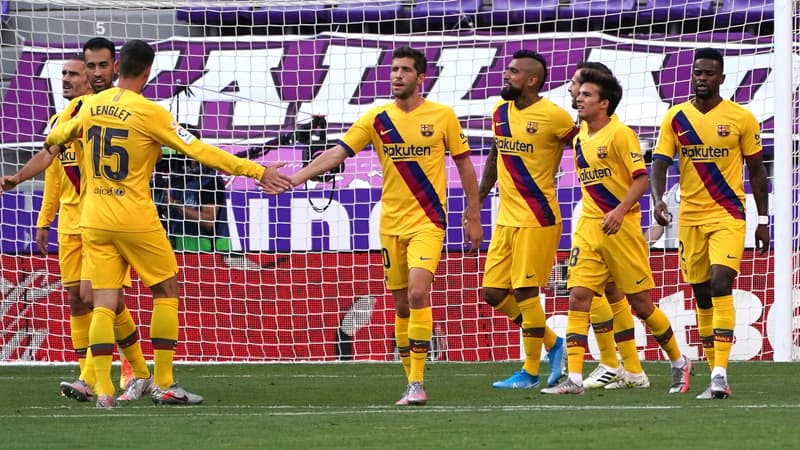 Le Barça face à Valladolid