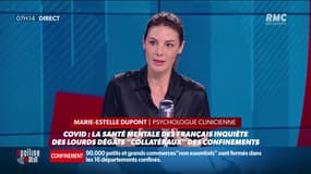 "Le cerveau humain ne sait pas gérer les informations paradoxales" La santé mentale des français inquiète: une psychologue explique pourquoi sur RMC