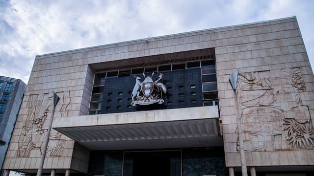 La façade du Parlement ougandais à Kampala, le 20 juin 2018.