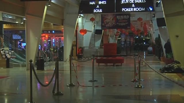 Le casino d'Aix-en-Provence, peu après le braquage.