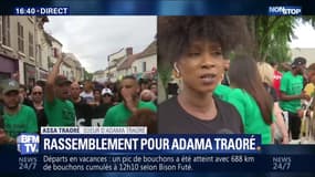 Assa Traoré: "3 ans après, on est encore là à demander vérité et justice" lors du rassemblement pour Adama Traoré