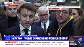 Normes agricoles: "On ne veut pas de décroissance agricole, ni en France ni en Europe", affirme Emmanuel Macron