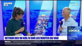 Var: le président de l'association "Pour une mobilité sérieuse et durable", est favorable au retour du 90km/h sur les routes