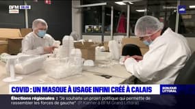 Calais: une entreprise fabrique des masques anti Covid-19 à usage "infini"