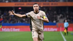 Kylian Mbappé lors du match Montpellier-PSG (2-6, L1), le 17 mars 2024