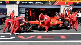 Sebastian Vettel lors du GP de France, le 22 juin 2019