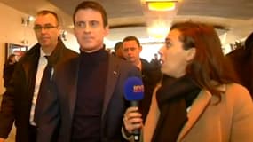 Manuel Valls au micro de BFMTV samedi.