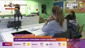 La démission concerne aussi les profs