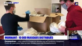 Coronavirus: 10.000 masques en tissu réutilisables distribués à Mornant