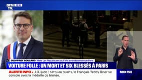 Voiture folle à Paris: le maire du XVIIe dénonce un "délit routier"
