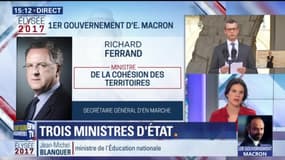 Gouvernement: quelle sera la mission de Richard Ferrand, ministre de la Cohésion des territoires?