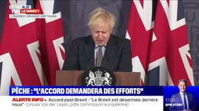 Boris Johnson (Premier ministre britannique): "Nous avons retrouvé le contrôle de nos eaux, de nos législations" 