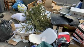 Des déchets à Marseille fin décembre 2022
