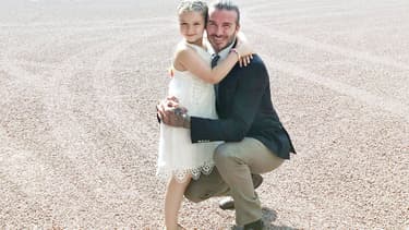 David Beckham et sa fille Harper