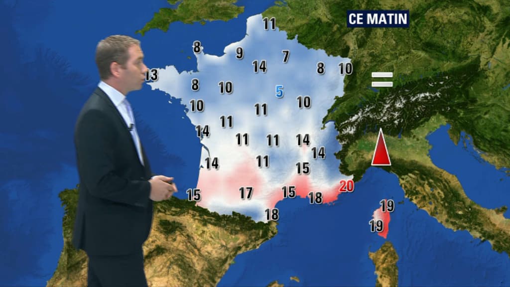 La météo ce lundi matin. 