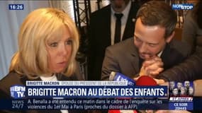 Gilets jaunes: Brigitte Macron veut faire passer "un message de non-violence"
