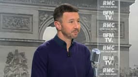 Olivier Besancenot sur le plateau de BFMTV et RMC.