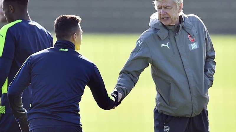 Alexis Sanchez et Arsène Wenger