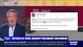 "40.000 retraités à 1200 euros": Olivier Dussopt reconnaît son erreur