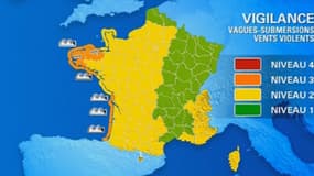 Les départements des Côte-d'Armor, du Finistère, des Landes, de Charente-Maritime, de Gironde et des Pyrénées-Atlantiques sont placés en vigilance orange jusqu'à vendredi 20 heures.