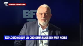 Michel Goya à propos du navire Moskva: "Il n'y a pas de navire de cette dimension qui ait été coulé depuis 40 ans"