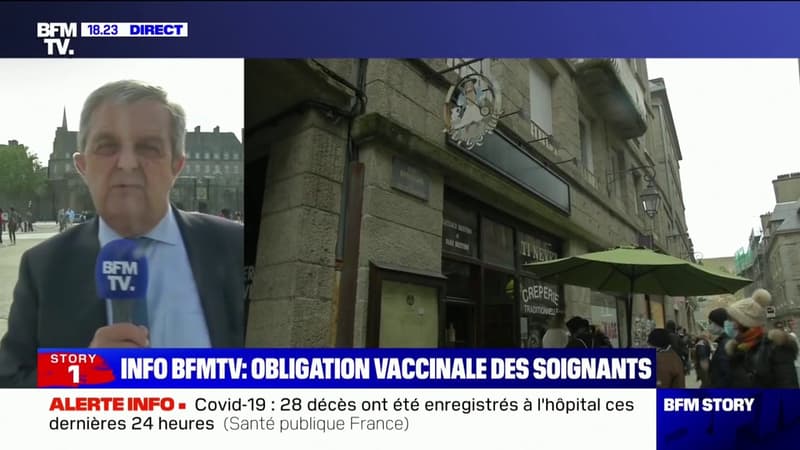 Vaccination obligatoire des soignants: "C'est une décision qui doit être prise", selon le maire de Saint-Malo (LR)