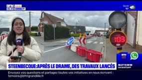 Steenbecque: un mois après le drame, des travaux de voirie ont été lancés