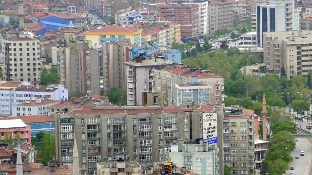 Vue de Konya où ont lieu les affrontements.