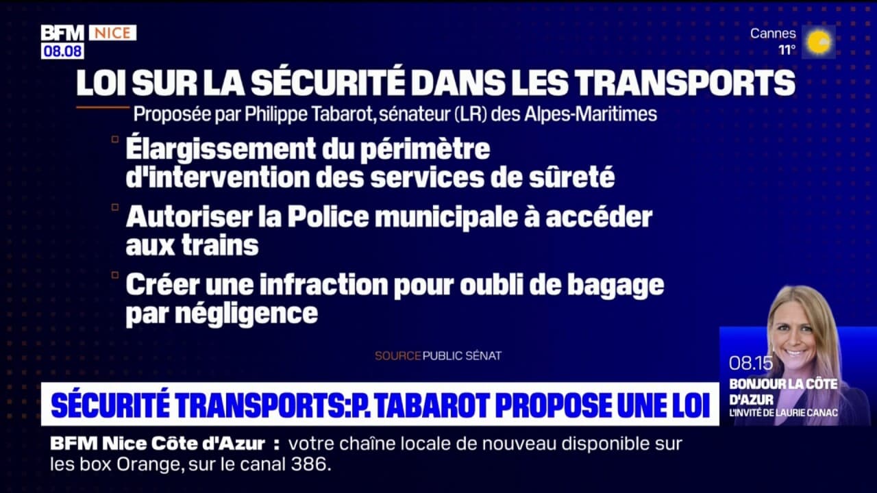 Sécurité dans les transports Philippe Tabarot propose une loi