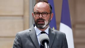 Edouard Philippe lors d'un point presse à Matignon, le 22 mai 2020